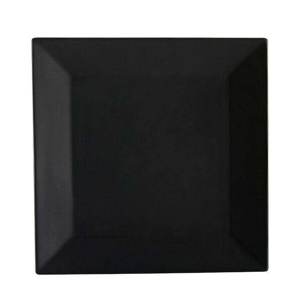 C.A.C. KC-6-BLK, 6-Inch Black Stoneware Square Plate, 3 DZ/CS