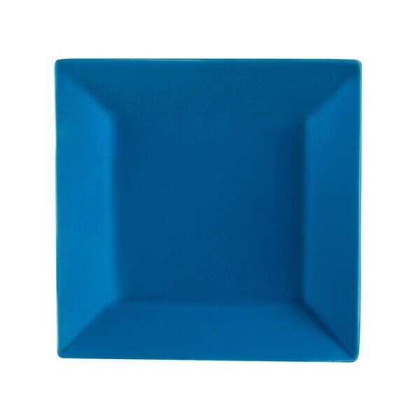 C.A.C. KC-6-PCK, 6-Inch Peacock Stoneware Square Plate, 3 DZ/CS