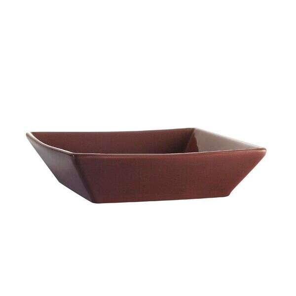 C.A.C. KC-B6-PLM, 15 Oz 6-Inch Plum Stoneware Square Bowl, 2 DZ/CS