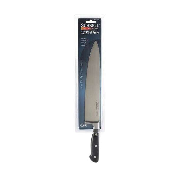 C.A.C. KFCC-G100, 10-inch Schnell Stainless Steel Chef Knife