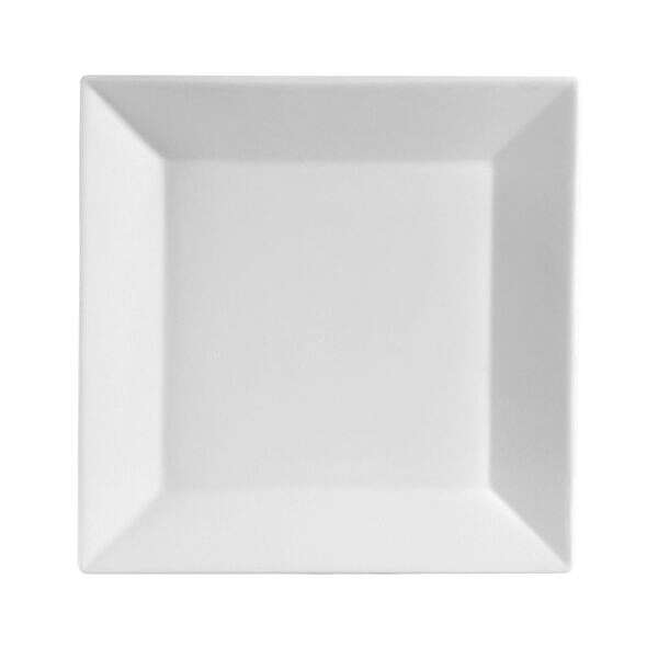C.A.C. KSE-21, 12-Inch Porcelain Kingsquare Square Dinner Plate, DZ
