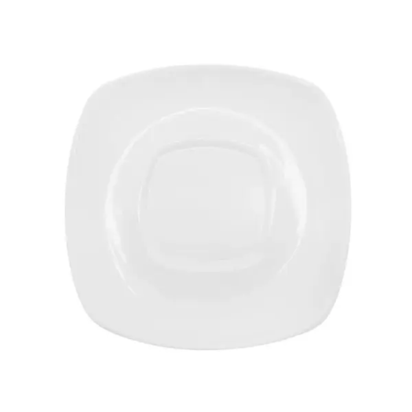 C.A.C. KSE-55, 4.5-Inch Kingsquare Porcelain Saucer for KSE-54 Cup, 3 DZ/CS