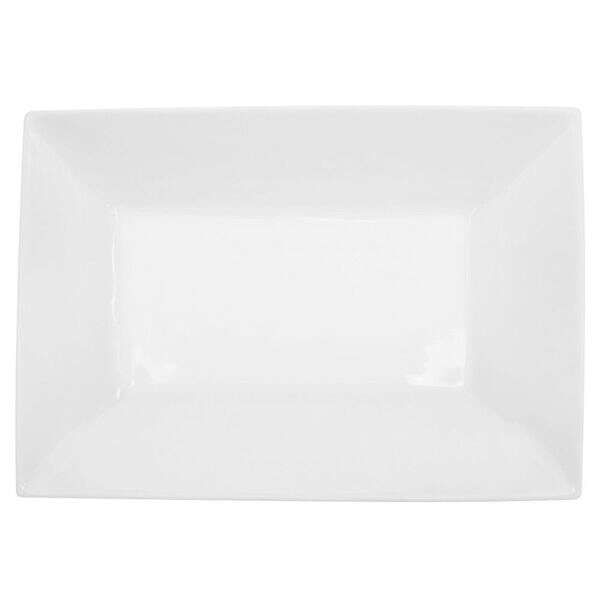 C.A.C. KSE-C13, 11.75-Inch Porcelain Kingsquare Coupe Rectangular Platter, DZ