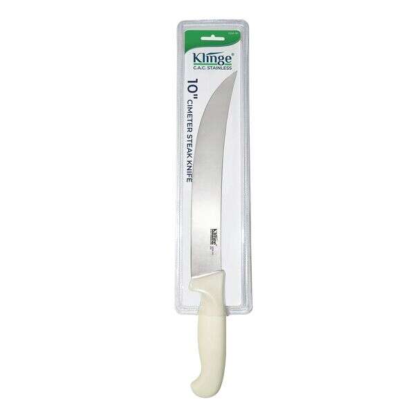 C.A.C. KSSK-101, 10-inch Klinge Stainless Steel Stamped Cimeter Steak Knife