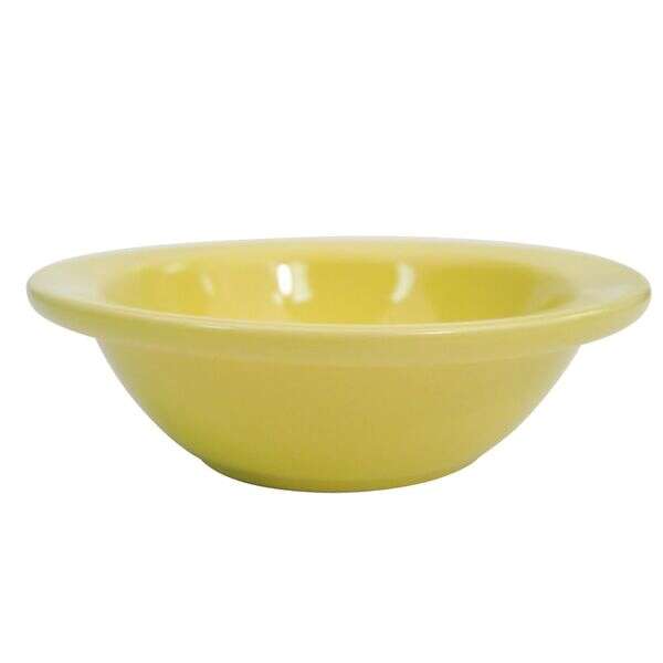 C.A.C. L-11NR-Y, 4 Oz 4.62-Inch Las Vegas Narrow Rim Yellow Fruit Bowl, 3 DZ/CS