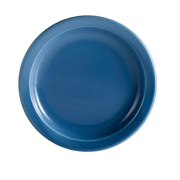 C.A.C. L-16NR-LBU, 10.5-Inch Las Vegas Narrow Rim Light Blue Plate, DZ