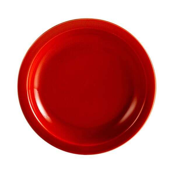 C.A.C. L-8NR-R, 9-Inch Las Vegas Narrow Rim Red Plate, 2 DZ/CS