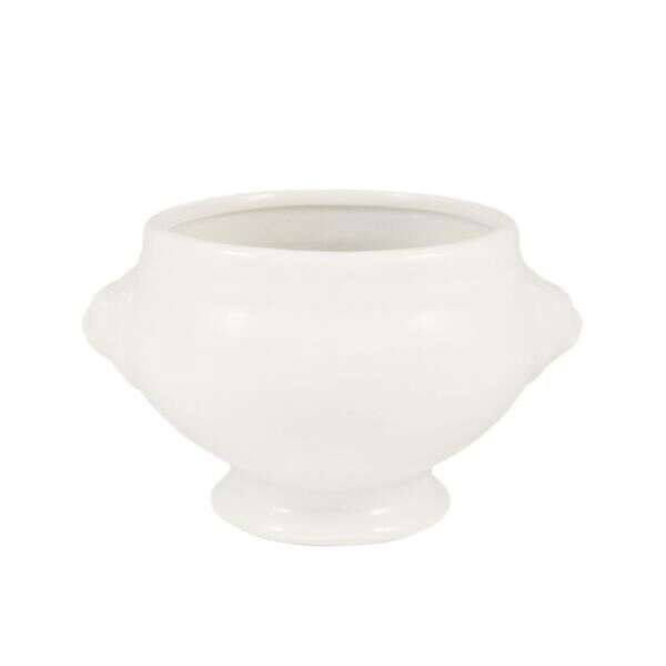 C.A.C. LN-32-P, 32 Oz 8-Inch Lion Head Porcelain Bouillon Bowl, DZ