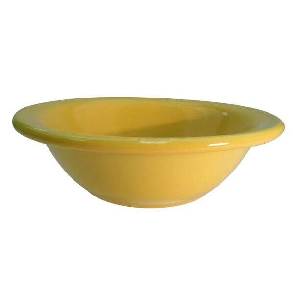C.A.C. LV-10-Y, 13 Oz 6.62-Inch Yellow Stoneware Grapefruit Dish, 3 DZ/CS