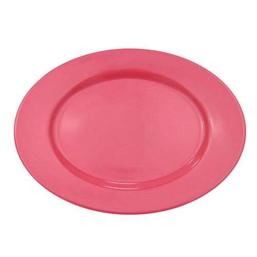 C.A.C. LV-12-R, 10.37-Inch Red Stoneware Serving Platter, 2 DZ/CS