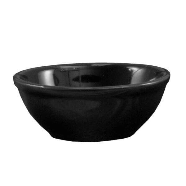 C.A.C. LV-15-BLK, 12.5 Oz 5.62-Inch Black Stoneware Nappie, 3 DZ/CS