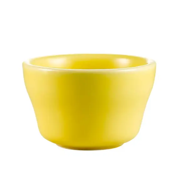 C.A.C. LV-4-Y, 7.25 Oz 4-Inch Yellow Stoneware Bouillon Cup, 3 DZ/CS