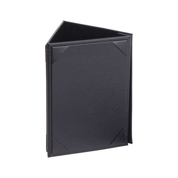 C.A.C. MCT3-75BK, 5x7-inch 3-Panel Black Menu Cover Tent