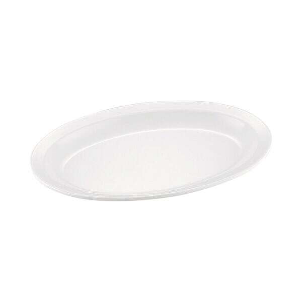 C.A.C. MLNC-12, 9.75-inch White Melamine Oval Platter, DZ