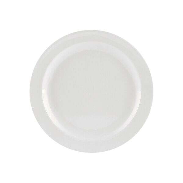 C.A.C. MLNC-7, 7.25-inch White Melamine Round Plate, DZ
