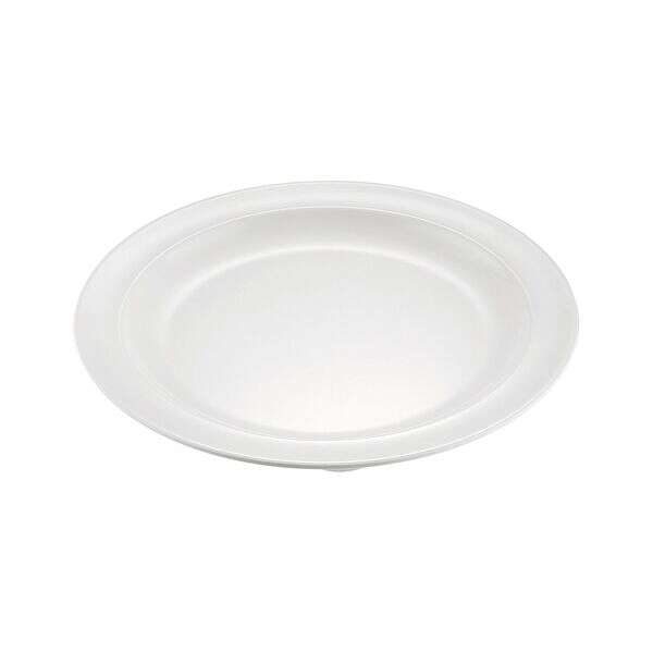 C.A.C. MLNC-9, 9.75-inch White Melamine Round Plate, DZ
