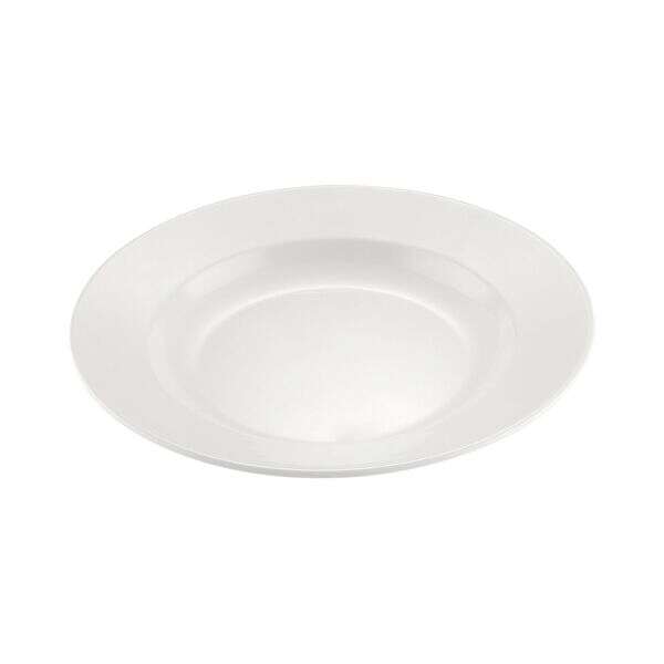 C.A.C. MLRN-120, 22 Oz 12-inch White Melamine Pasta Bowl, DZ