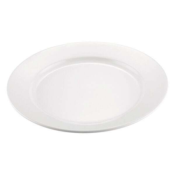 C.A.C. MLRN-16, 10.5-inch White Melamine Round Plate, DZ