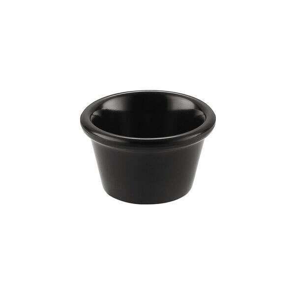 C.A.C. MRKF-1-BLK, 1.5 Oz 2.5-inch Black Melamine Ramekin, DZ