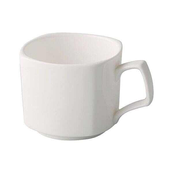 C.A.C. NGA-1, 8 Oz Porcelain Square Cup, 3 DZ/CS