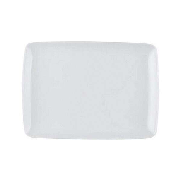 C.A.C. OXF-W13, 11.62-Inch Porcelain Coupe Rectangular Platter, DZ