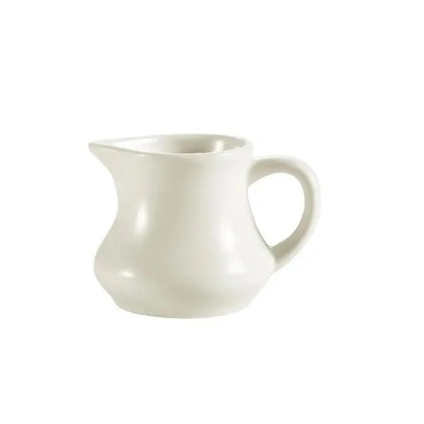 C.A.C. PC-4-AW, 4 Oz 3.25-Inch Porcelain Milk Creamer with Handle, 3 DZ/CS
