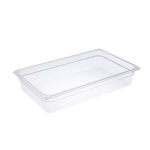 C.A.C. PCFP-F4, 4-inch Deep Full-Size Clear Polycarbonate Food Pan
