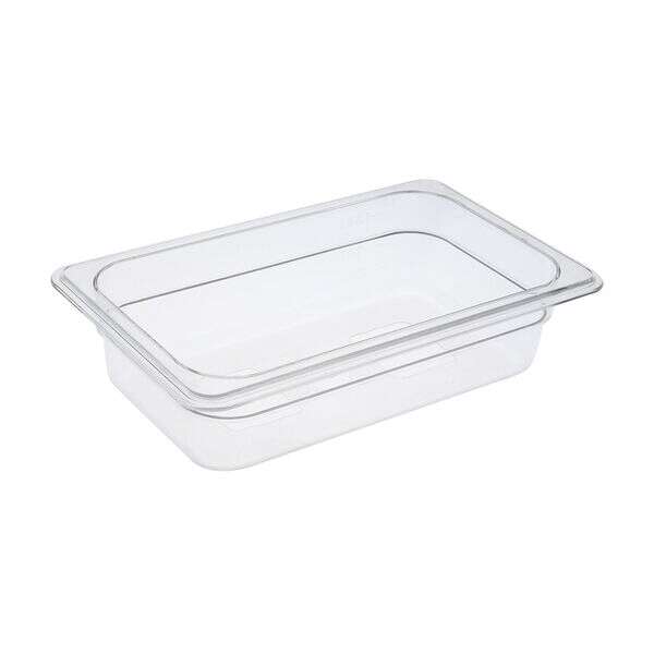 C.A.C. PCFP-Q2, 2.5-inch Deep 1/4 Size Clear Polycarbonate Food Pan