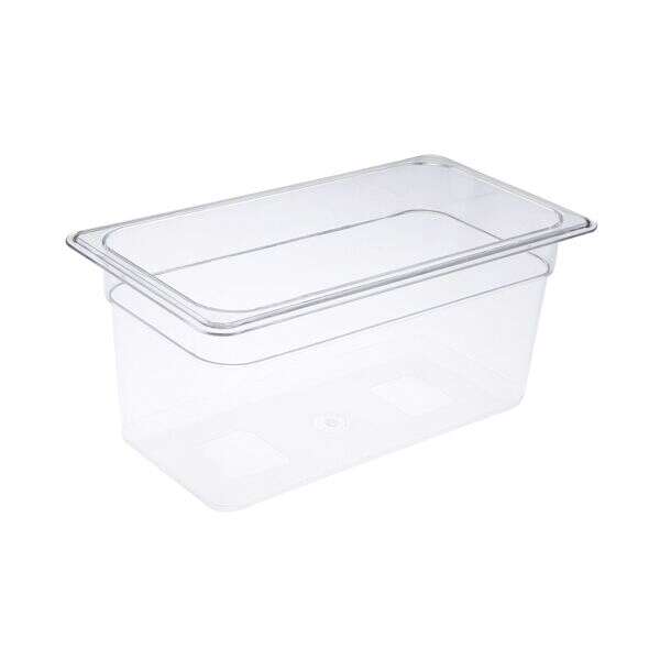 C.A.C. PCFP-T6, 6-inch Deep 1/3 Size Clear Polycarbonate Food Pan