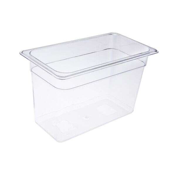 C.A.C. PCFP-T8, 8-inch Deep 1/3 Size Clear Polycarbonate Food Pan