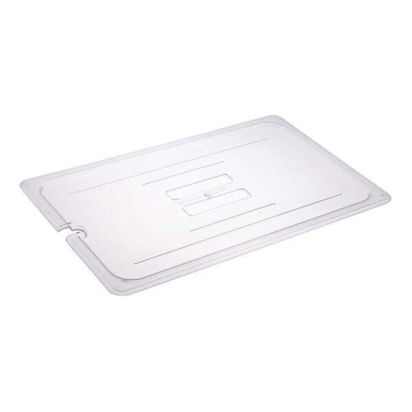 C.A.C. PCSL-FC, Full-Size Notched Polycarbonate Food Pan Cover, EA