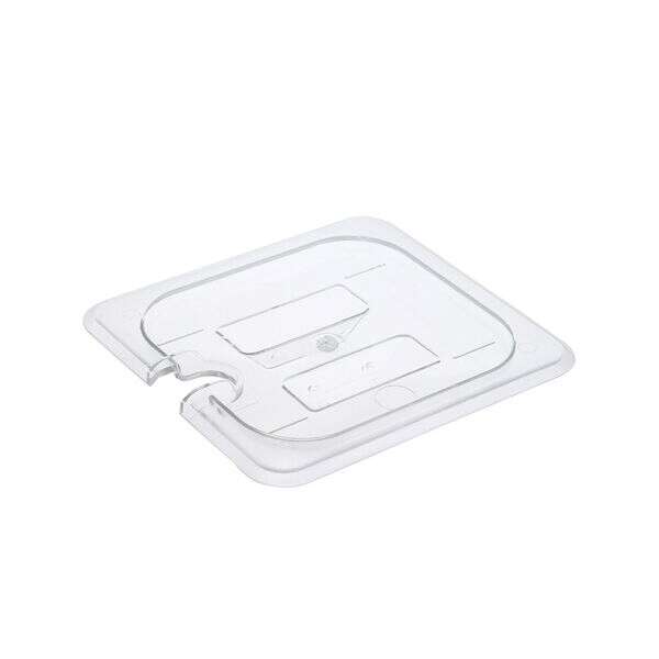 C.A.C. PCSL-SC, 1/6 Size Notched Polycarbonate Food Pan Cover, EA