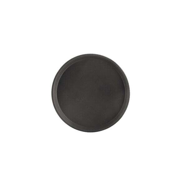 C.A.C. PDTR-11BK, 11-inch Super Plastic Black Round Serving Tray