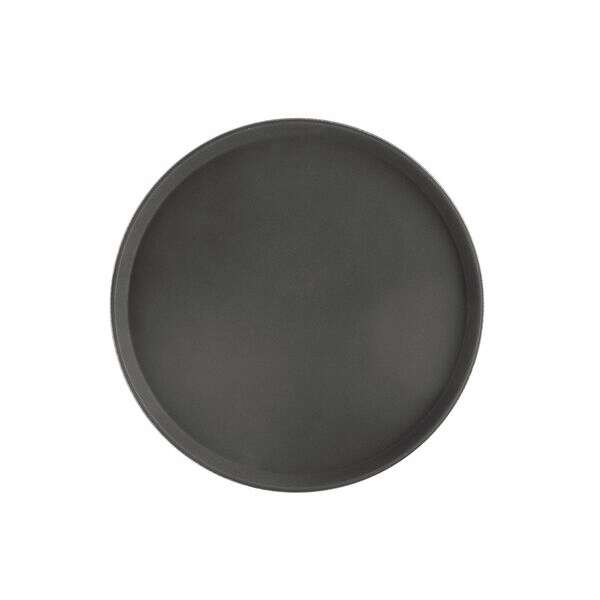 C.A.C. PDTR-16BK, 16-inch Super Plastic Black Round Serving Tray