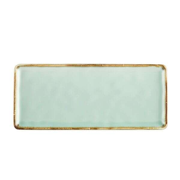 C.A.C. PMS-RT13-G, 12-Inch Porcelain Light Green Rectangular Platter, DZ