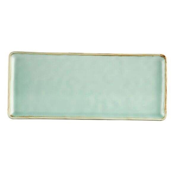 C.A.C. PMS-RT61-G, 16-Inch Porcelain Light Green Rectangular Platter, DZ