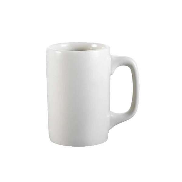 C.A.C. PRM-12-W, 11 Oz 3-Inch Stoneware American White Prime Straight Mug, 3 DZ/CS