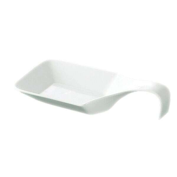 C.A.C. PTS-46, 9 Oz 9.75-Inch Porcelain Square Spoon, 4 DZ/CS
