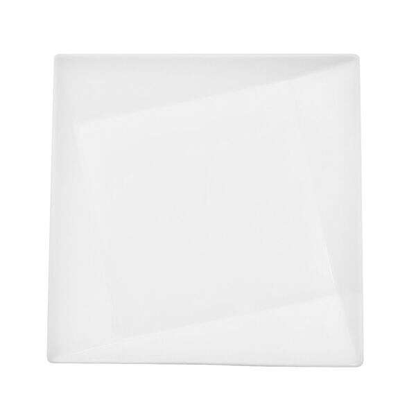 C.A.C. QZT-212, 12-Inch Porcelain Crystal Square Dinner Plate, DZ