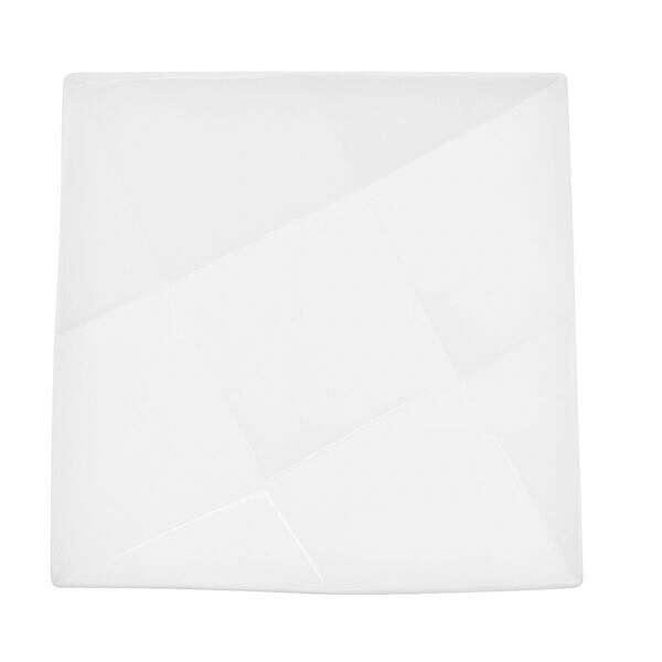 C.A.C. QZT-8, 9-Inch Porcelain Crystal Square Plate, 2 DZ/CS