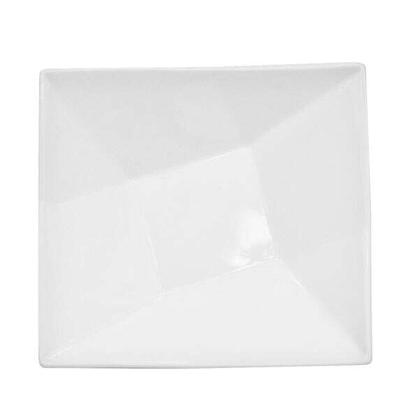 C.A.C. QZT-B7, 24 Oz 7-Inch Porcelain Crystal Square Bowl, 2 DZ/CS