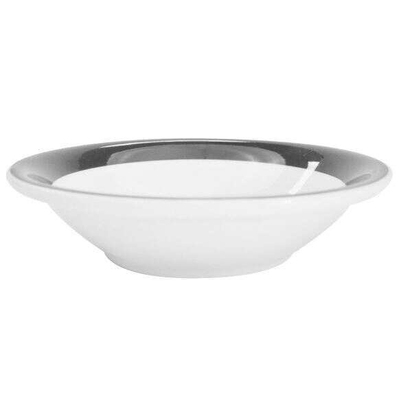 C.A.C. R-11-BLK, 4.75 Oz 4.75-Inch Stoneware Black Fruit Dish, 3 DZ/CS