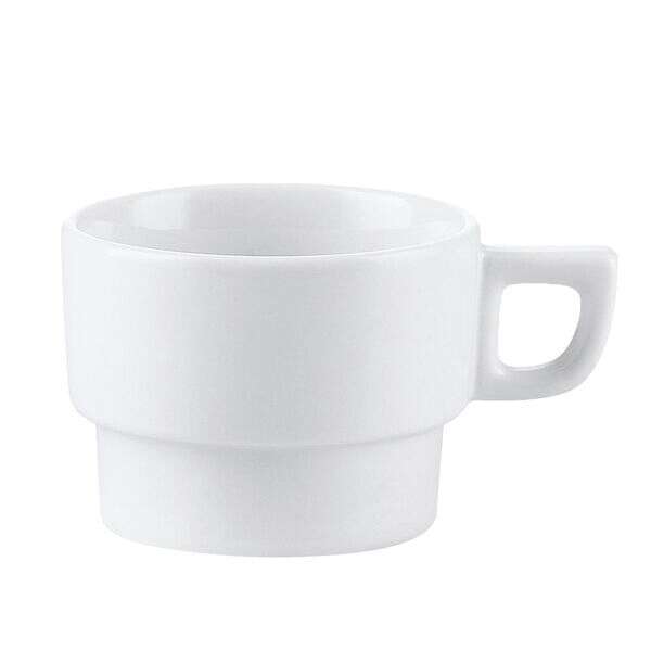 C.A.C. RCN-1-F, 7 Oz 3.5-Inch Porcelain Frank Stacking Cup, 3 DZ/CS
