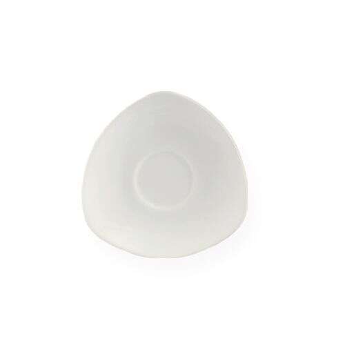 C.A.C. RCN-38, 4.75-Inch Porcelain Triangular Saucer for RCN-37A and RCn-37B Cups, 3 DZ/CS