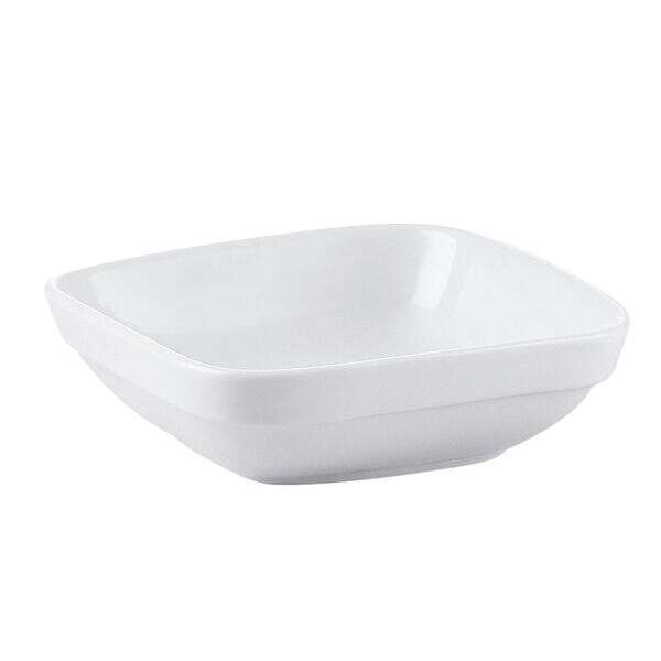 C.A.C. RCN-D5, 12 Oz 5.5-Inch Porcelain Square Stacking Dish, 3 DZ/CS
