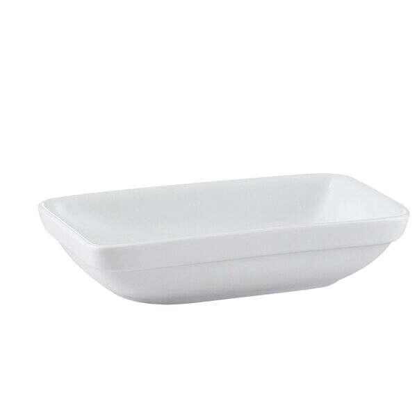 C.A.C. RCN-D6, 10 Oz 6.5-Inch Porcelain Rectangular Stacking Dish, 3 DZ/CS