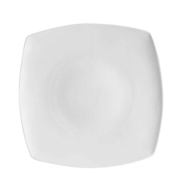 C.A.C. RCN-FS5, 6-Inch Porcelain Square Flat Plate, 3 DZ/CS