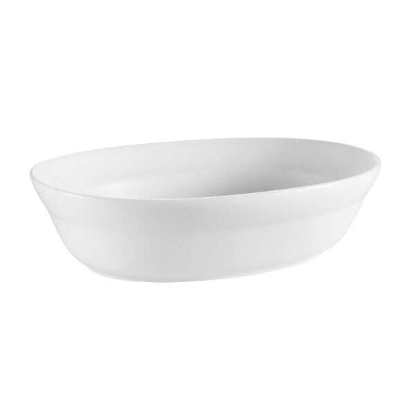 C.A.C. RCN-VB11, 2 Qt 11-Inch Porcelain Oval Bowl, DZ