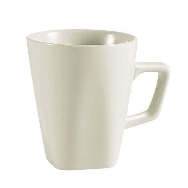 C.A.C. RE-1708, 8 Oz 3.12-Inch Stoneware Square Mug, 3 DZ/CS