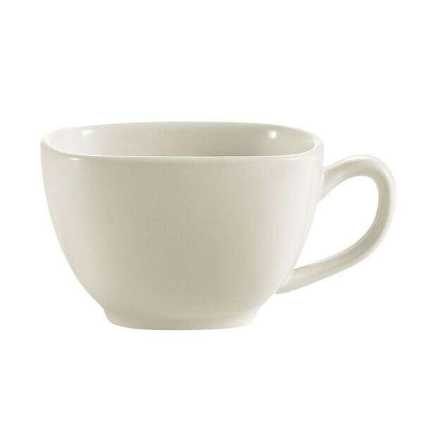 C.A.C. RE-SQ1, 8 Oz 3.75-Inch Stoneware Square Cup, 3 DZ/CS